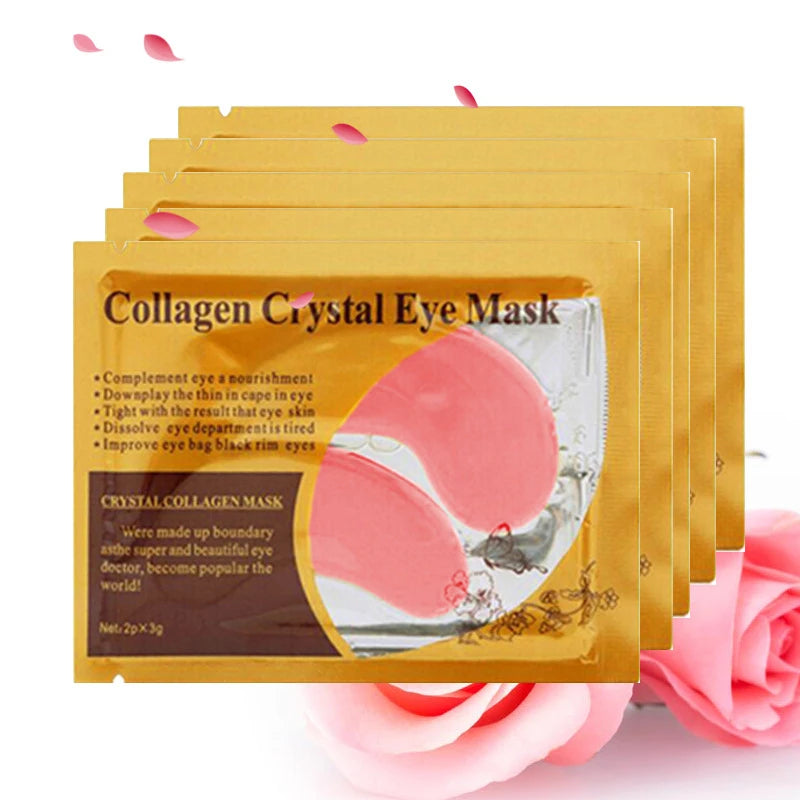 SADOER Gold Collagen Crystal Eye Patches — 20 Pcs (10 Pairs) Firming & Anti-Dark Circle