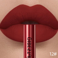 QiBest Velvet Matte Lipstick - Waterproof Long-Lasting Lip Tint