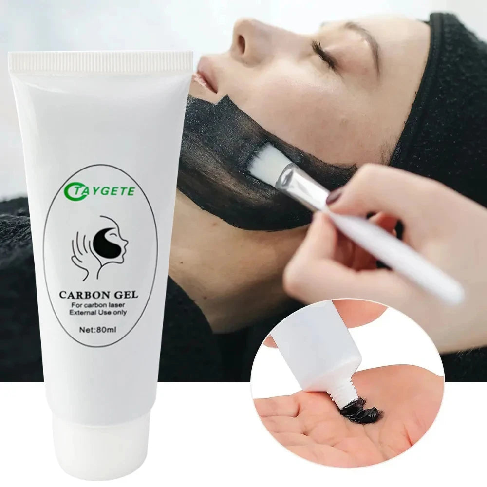 Carbon Black Gel Mask for ND:YAG Laser – Skin Peeling, Pore Minimizing & Whitening Carbon Cream (80ml)