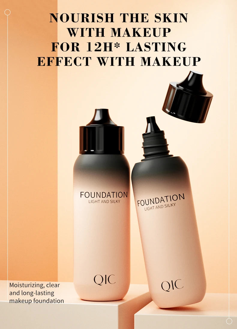 Matte Foundation Cream Concealer Full Coverage Primer Makeup for Dark Circles